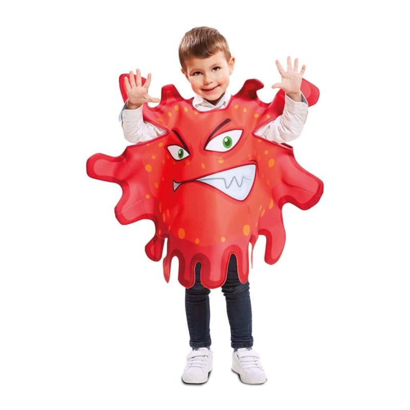 Costume da Batterio Rosso Bambini