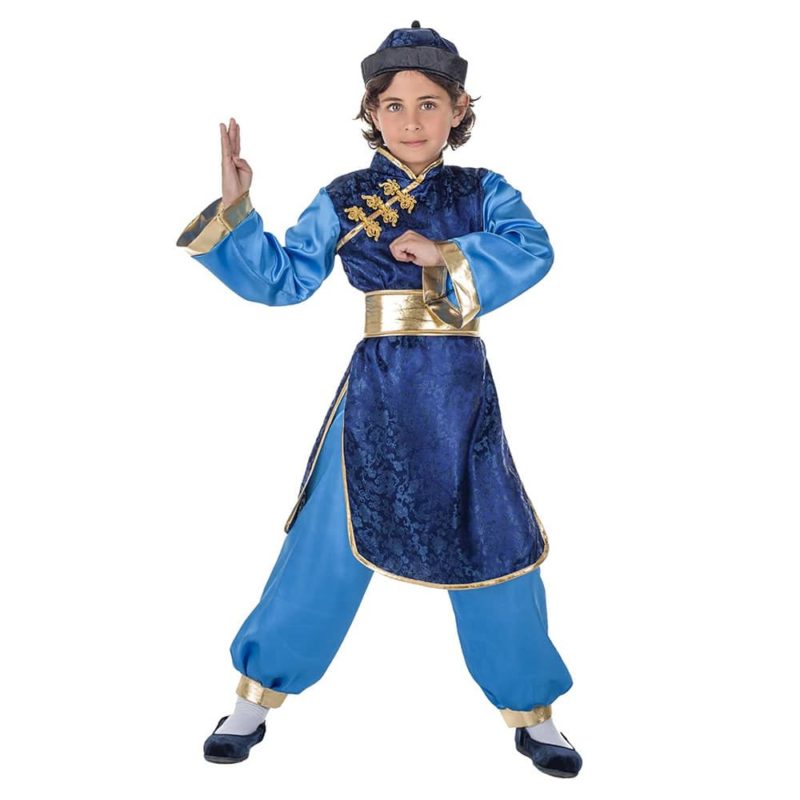 Costume da Cinese Blu Bambino