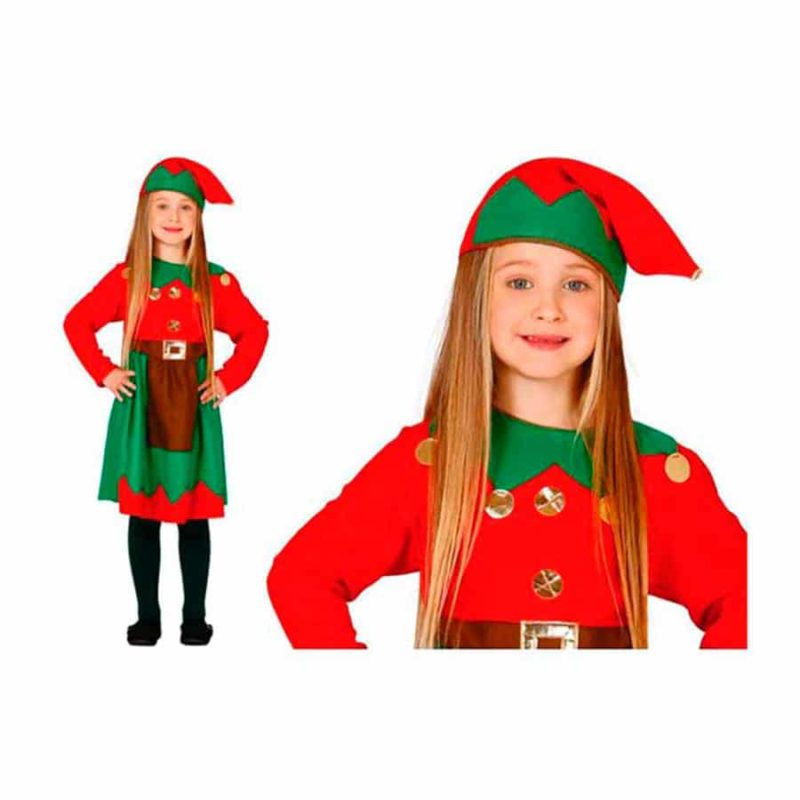 Costume Elfo Rossa Bambina