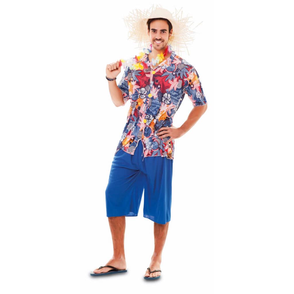 ᐈ Vendita Costume Hawaiano-Hawaii Adulto Unica
