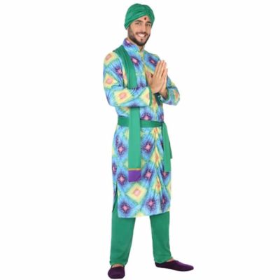 Costume Hindu Verde Uomo