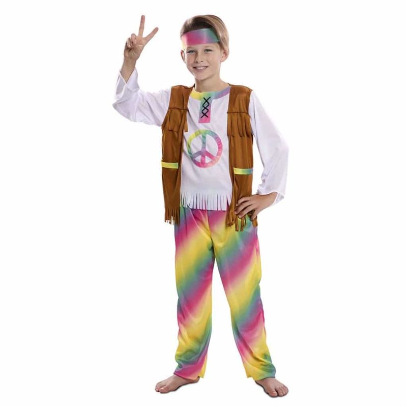 Costume da Hippie Arcobaleno Bambino