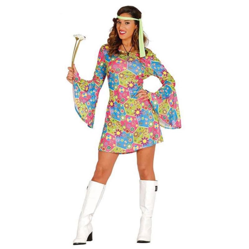 Costume Hippie Flower Donna