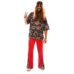 Costume Hippie Uomo. Adulto Unica