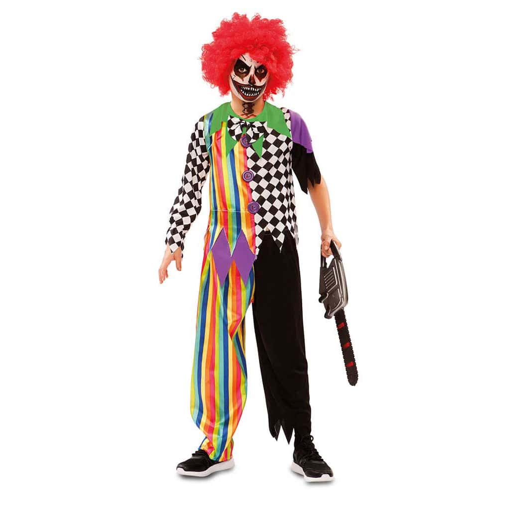 VESTITO COSTUME Maschera di CARNEVALE BIMBO - Pagliaccio Clown