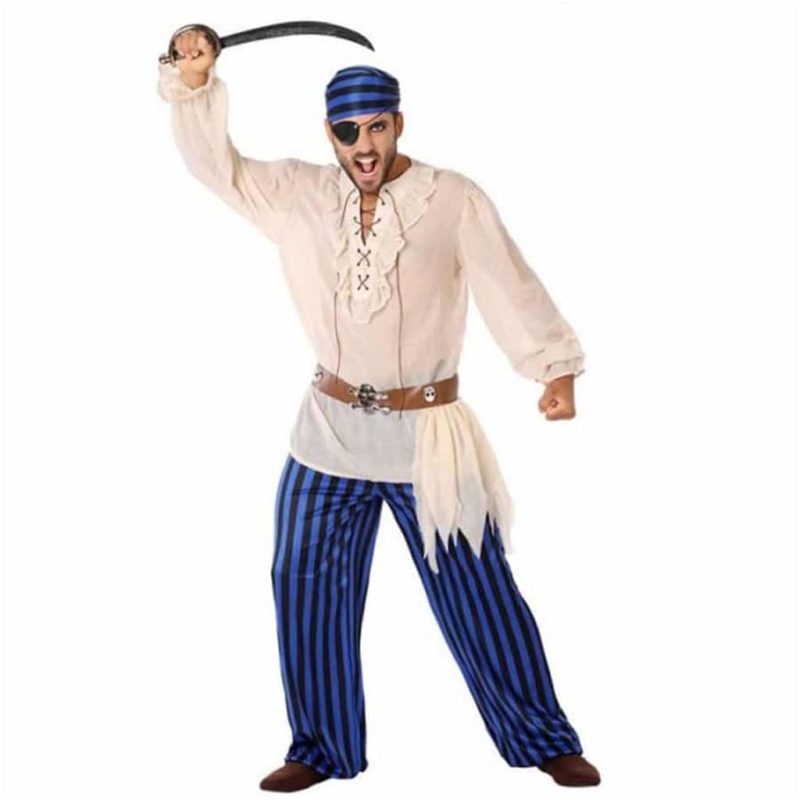 Costume da Pirata Blu Adult
