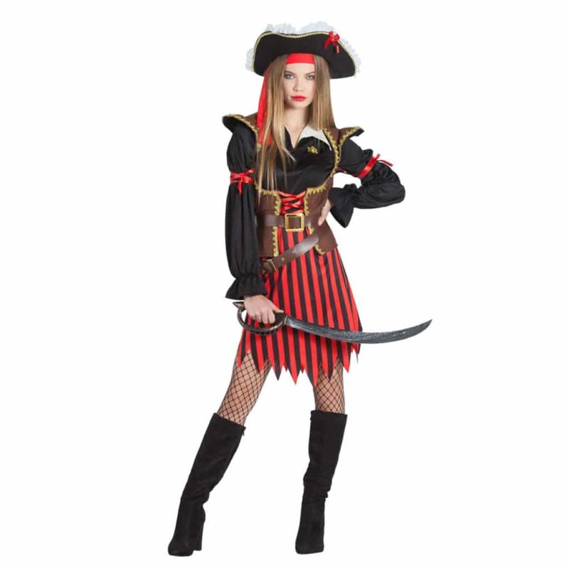 Costume da Pirata per Donna a Righe