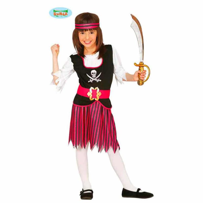 Costume Pirata Fucsia Bambina