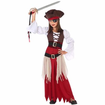 Costume Pirata Rosso Bambina