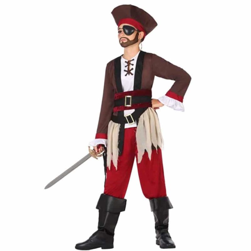 Costume Pirata Rosso Bambino