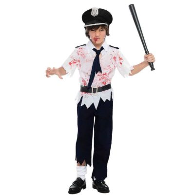 Costume Polizia Zombie Bambino