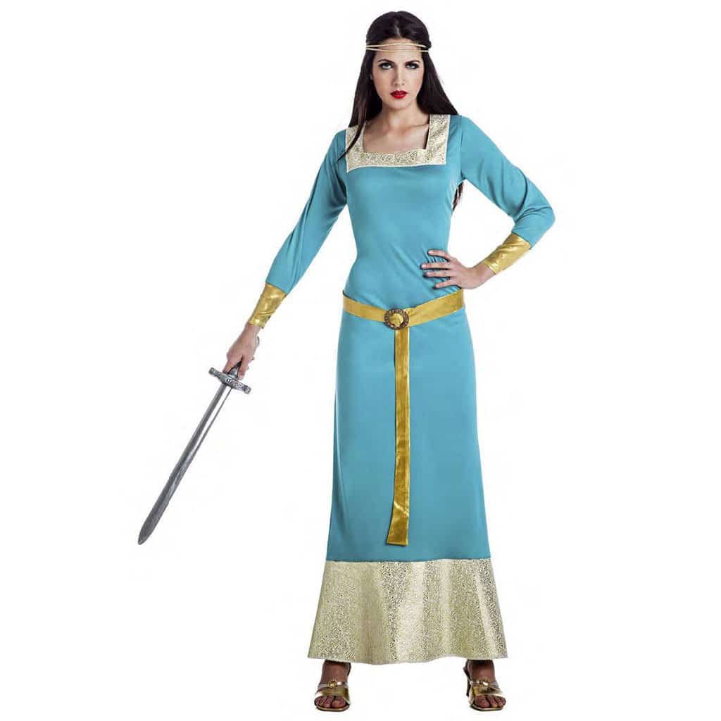 ᐈ Vendita Costume Principessa Medievale Blu Adulto