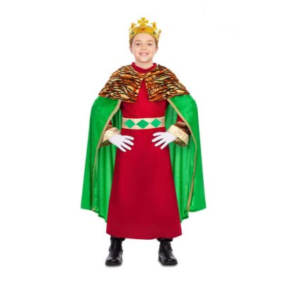 Costume Re Mago Verde Bambini