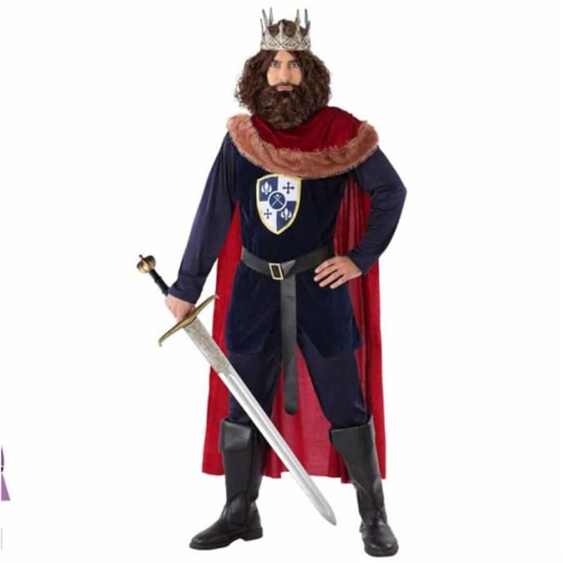 Costume Re Medievale Azzurro Adult