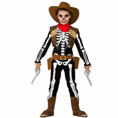Costume da Scheletro Cowboy Bimbo
