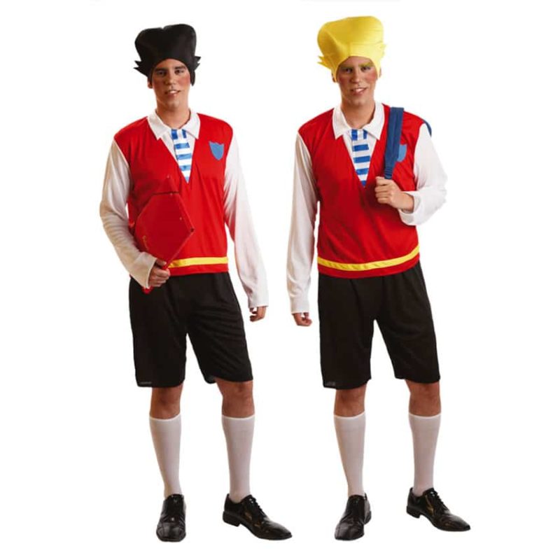 Costume Scolaretto Biondo Bruno Bambino