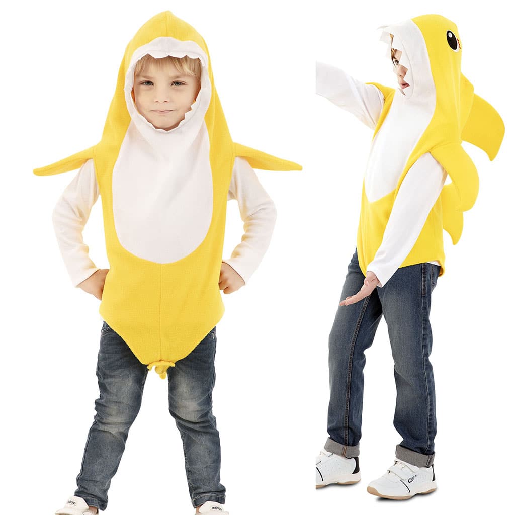 costume carnevale squalo per ragazzi 7-9 anni