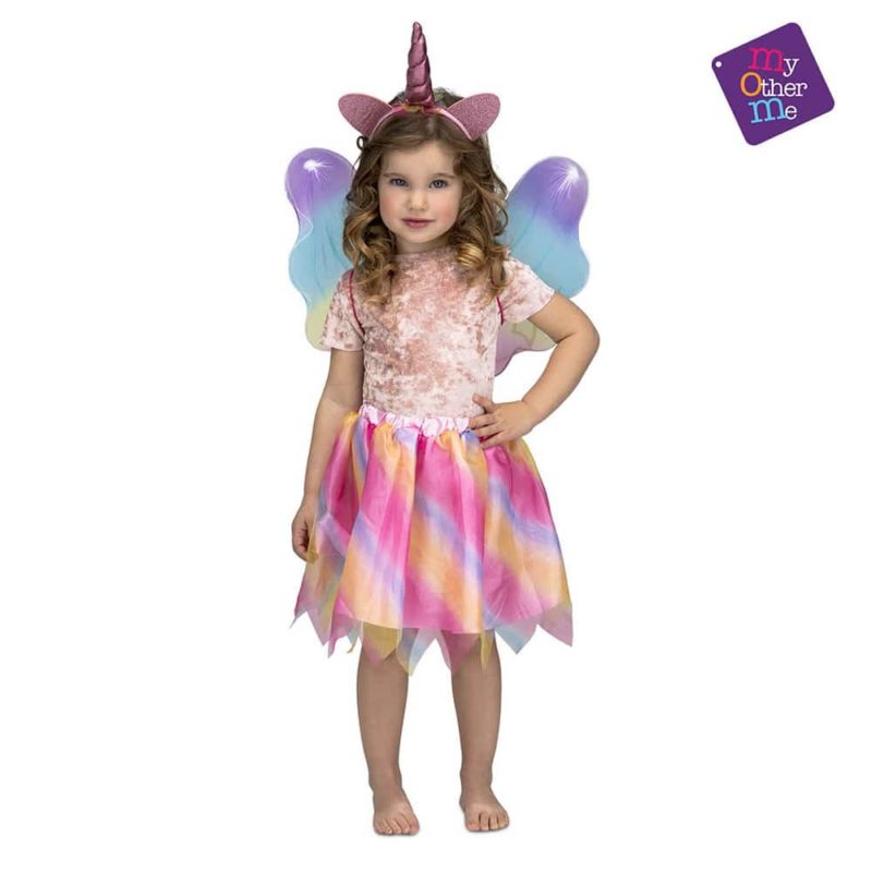 Costume Unicorno con Ali Bambina 3-6 Anni