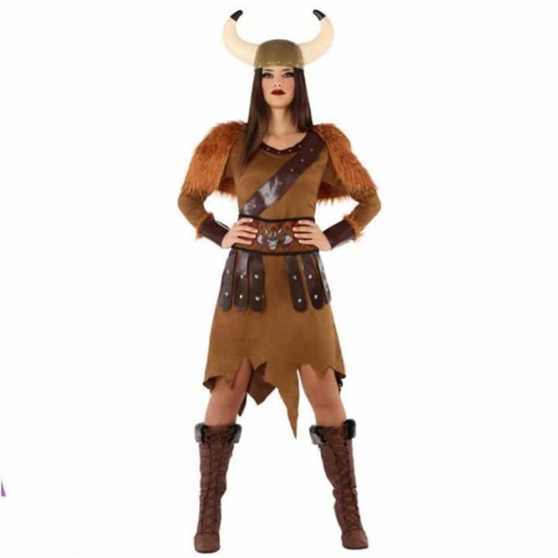 Costume Viking Marrone Donna