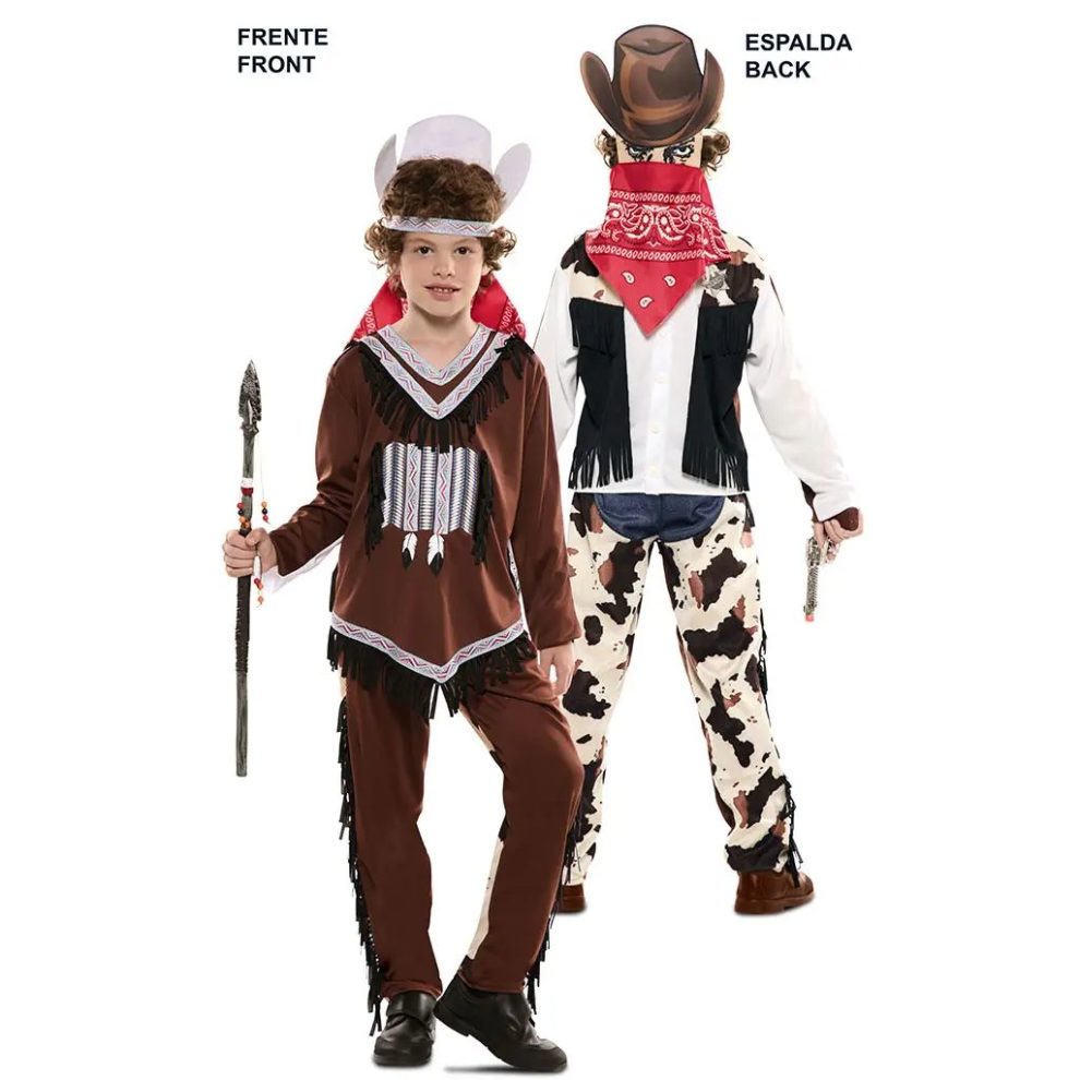 Completo Cowboy Per Neonati Con Gilet, Bandana Rossa E Cappello, Taglie Da 12 Mesi A 9 Anni Per Carnevale E Feste Western