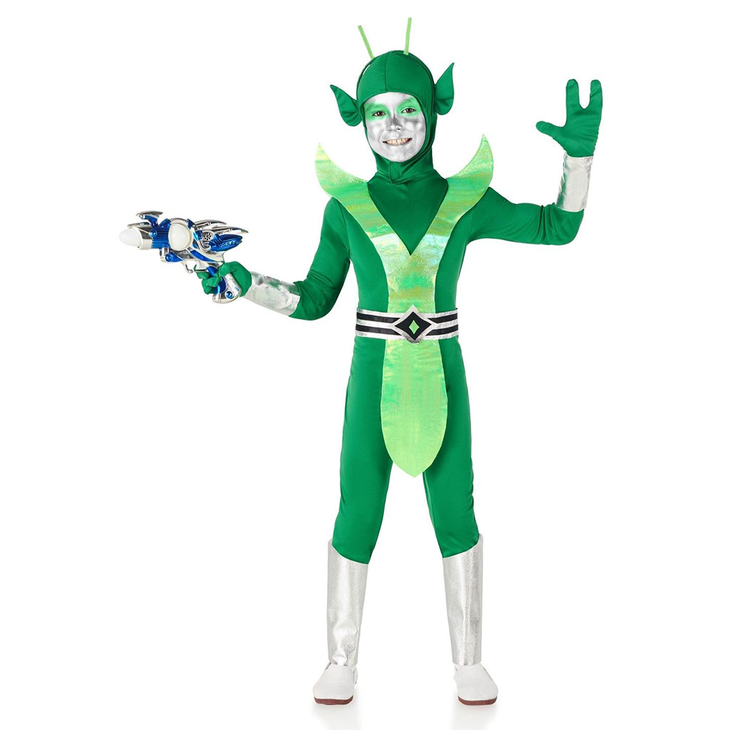 ᐈ Costume Alieno Verde Bambini ⭐ NOVITÀ Carnevale 2024 ⭐
